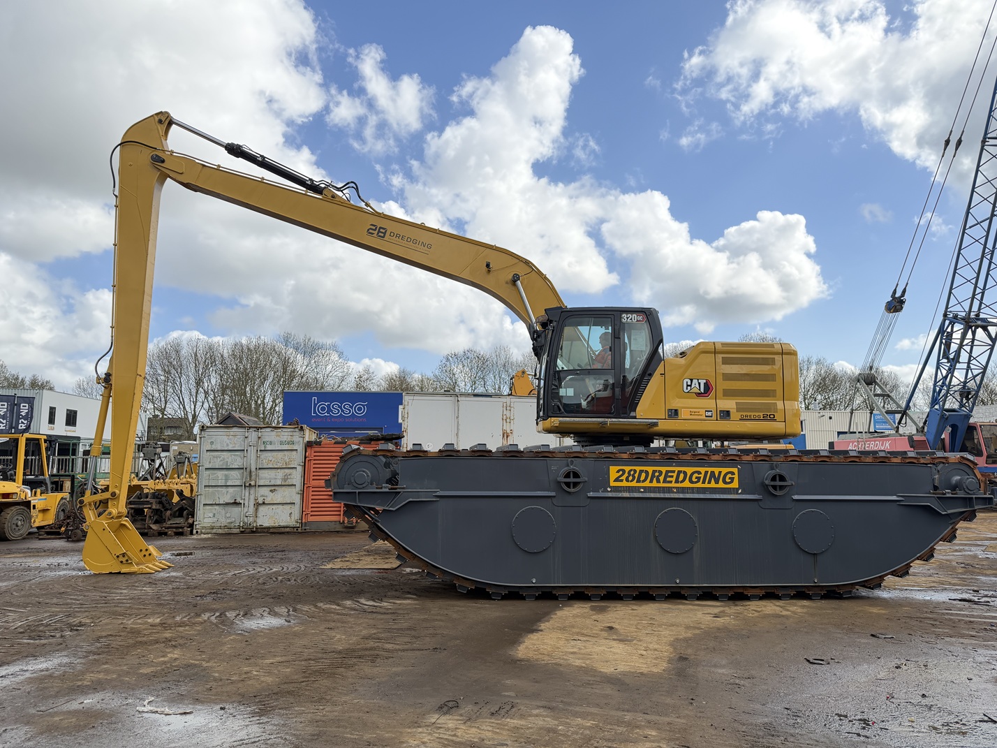 caterpillar 320 amphious excavator bigfloat swamp buggy