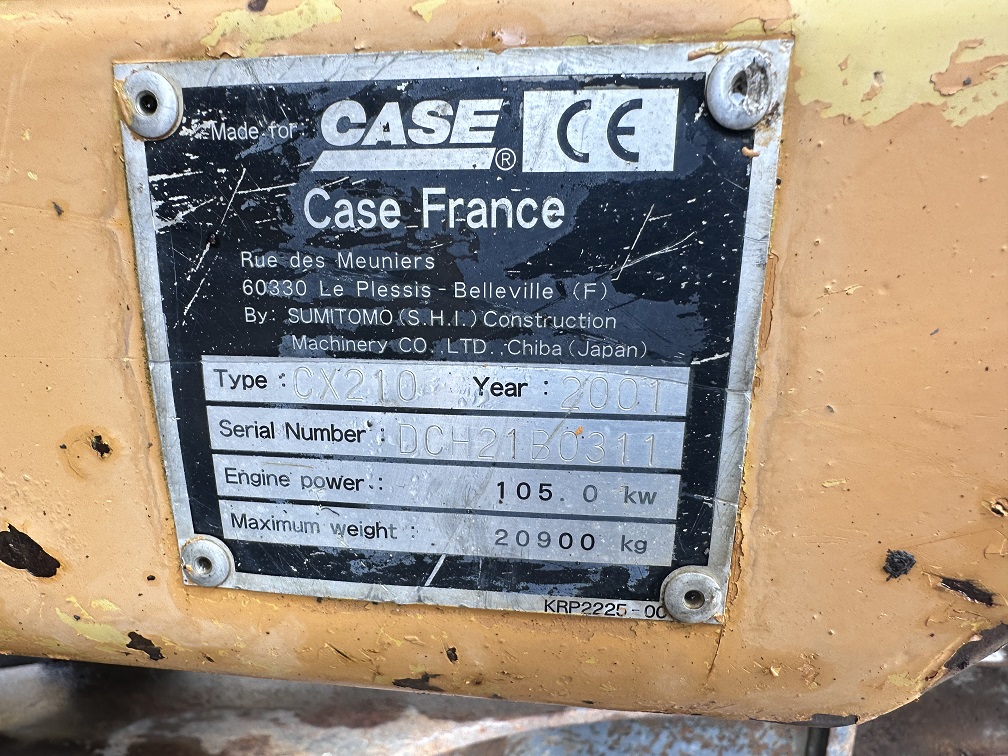 case cx210 | Hogeboom Machinery | Hogeboom Machinery