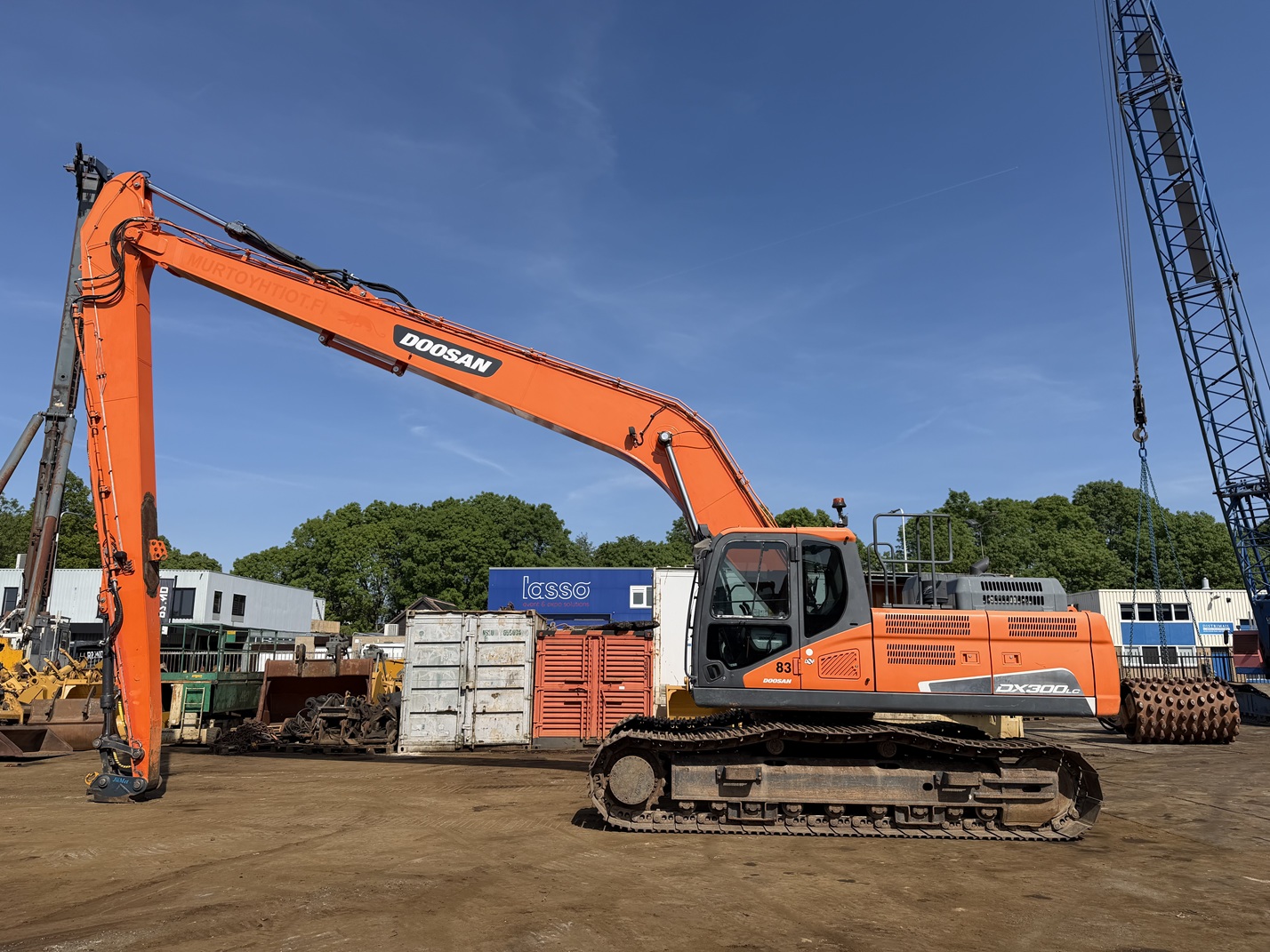 doosan dx300lc-5 18m long reach