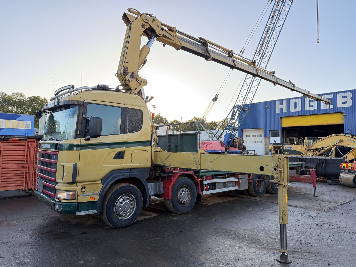 scania R124 hiab 700E-8 + jib
