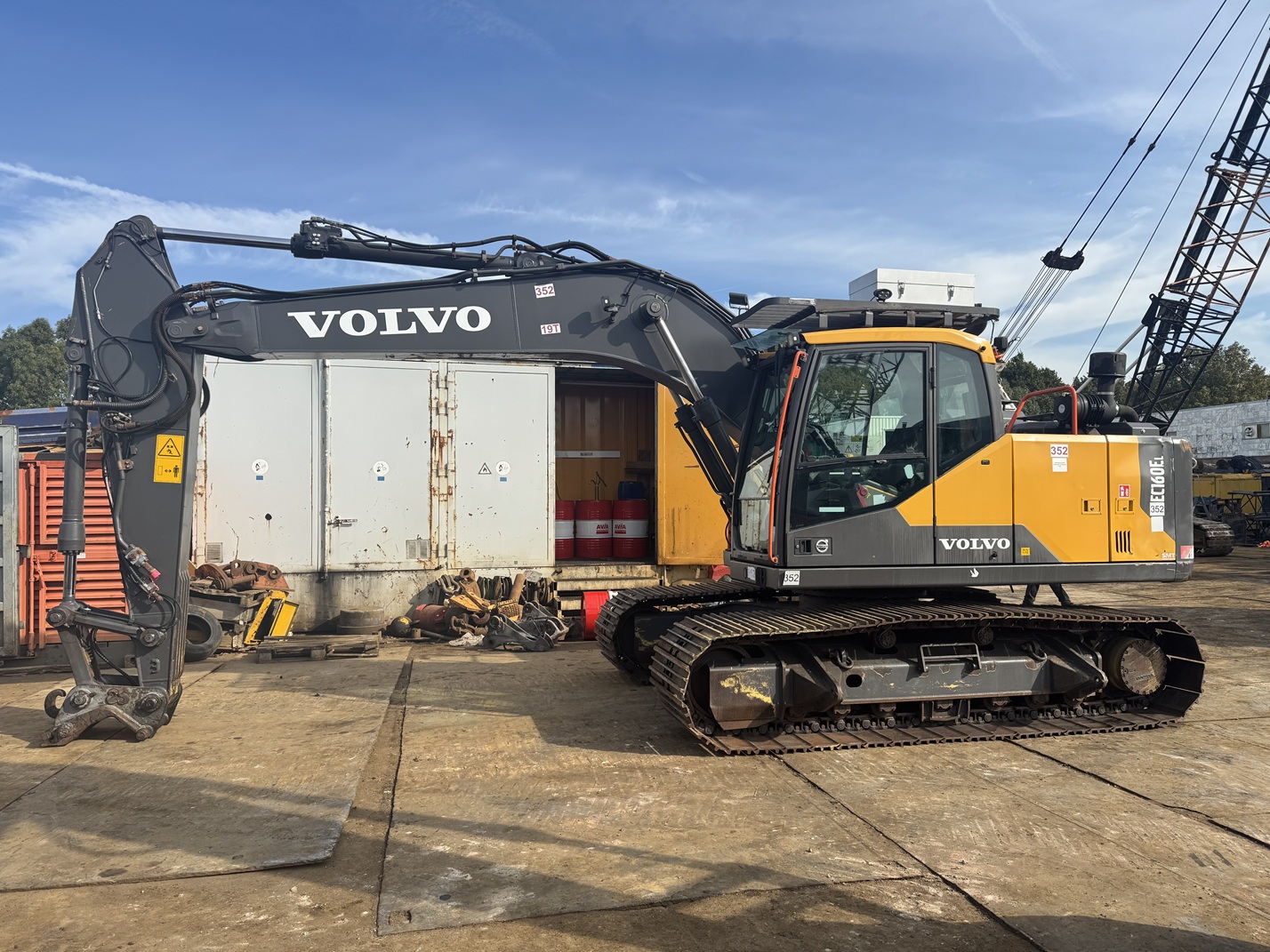 volvo ec160el ( 3.451 ORIGINAL HOURS )