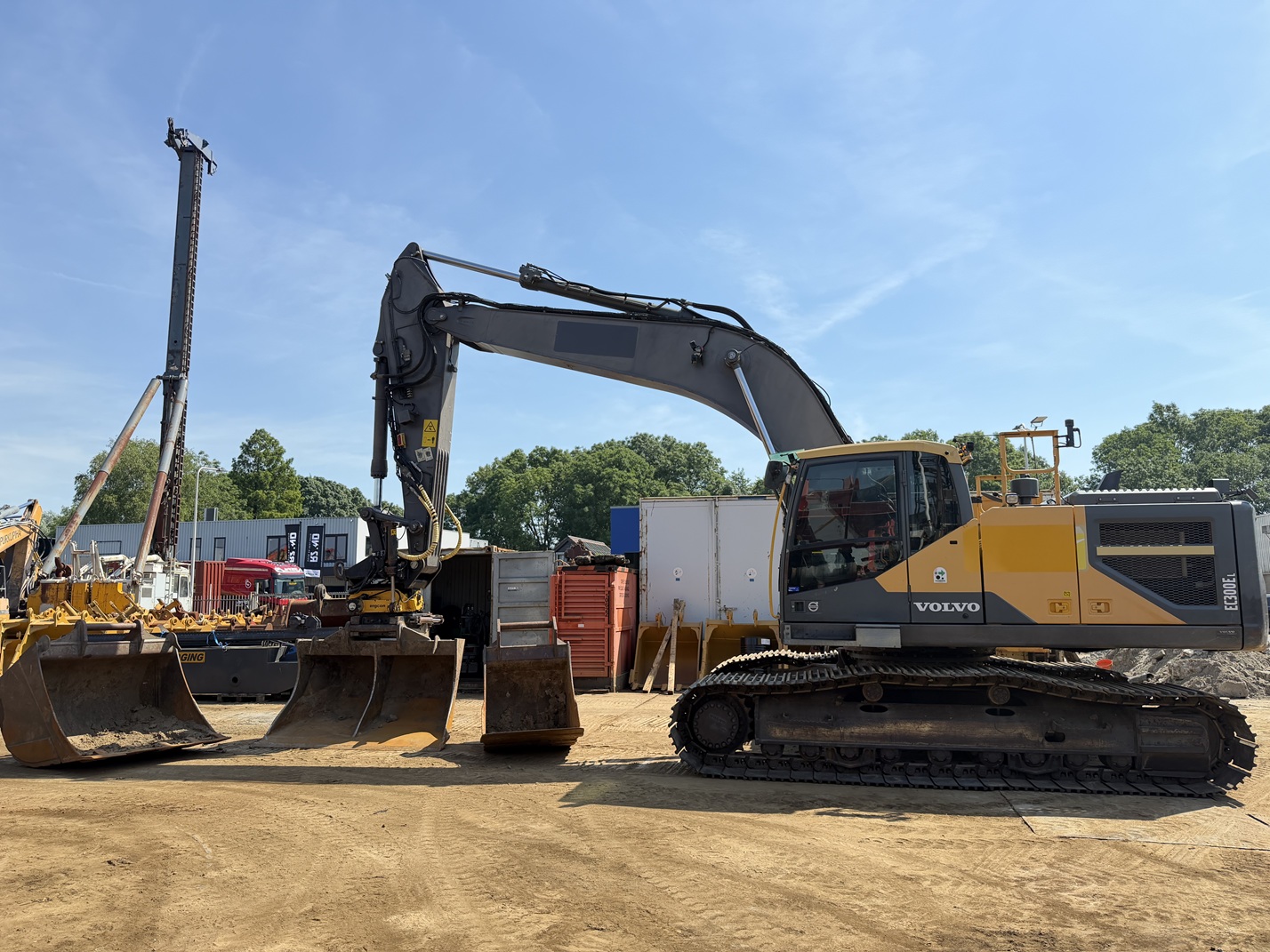 volvo ec300el trimble gcs900 engcon rotortilt 3x bucket